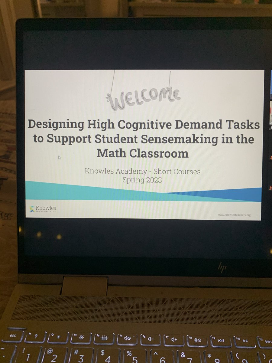 Attended my first short course with @KnowlesTeachers last night! I learned so much about questioning strategies and connected with so many awesome STEM educators. Can’t wait for the next one!