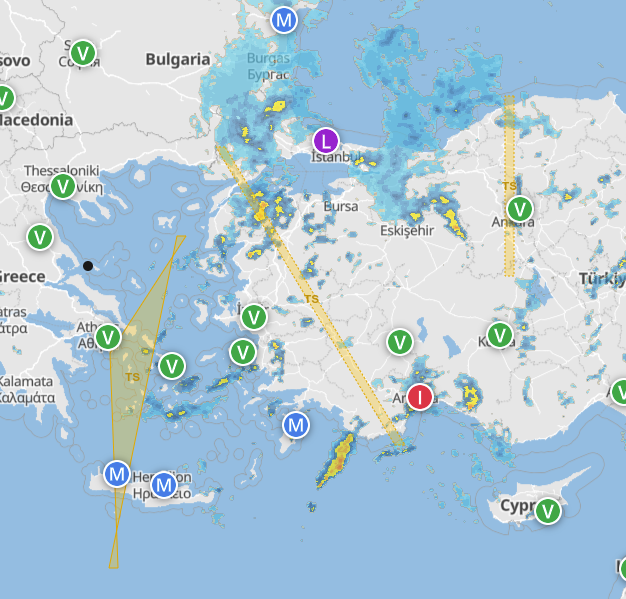 MetarTafCom's tweet photo. SIGMETs issued for thunderstorms in Greece and west Türkiye https://t.co/gfCplCoOj3 https://t.co/wqjxtMfPEc