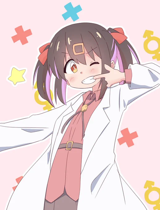 おーしゃれめーいくへーああれーんここめっちゃすき#おにまい#おにまいお絵描き 