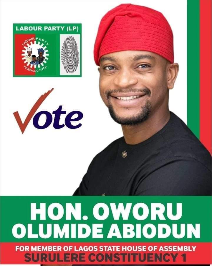 Simeonokogho's tweet photo. Hello guys please let's come out this saturday to support our brother HON. OWORU OLUMIDE ABIODUN for Lagos State House of Assembly (Surulere Constituency 1) on Labour Party platform. #googluck @OlumideOworu #oworuolumide #surulere #labourparty #thejohnsons #nollywood #ojmnation https://t.co/oeUSzBg2WP