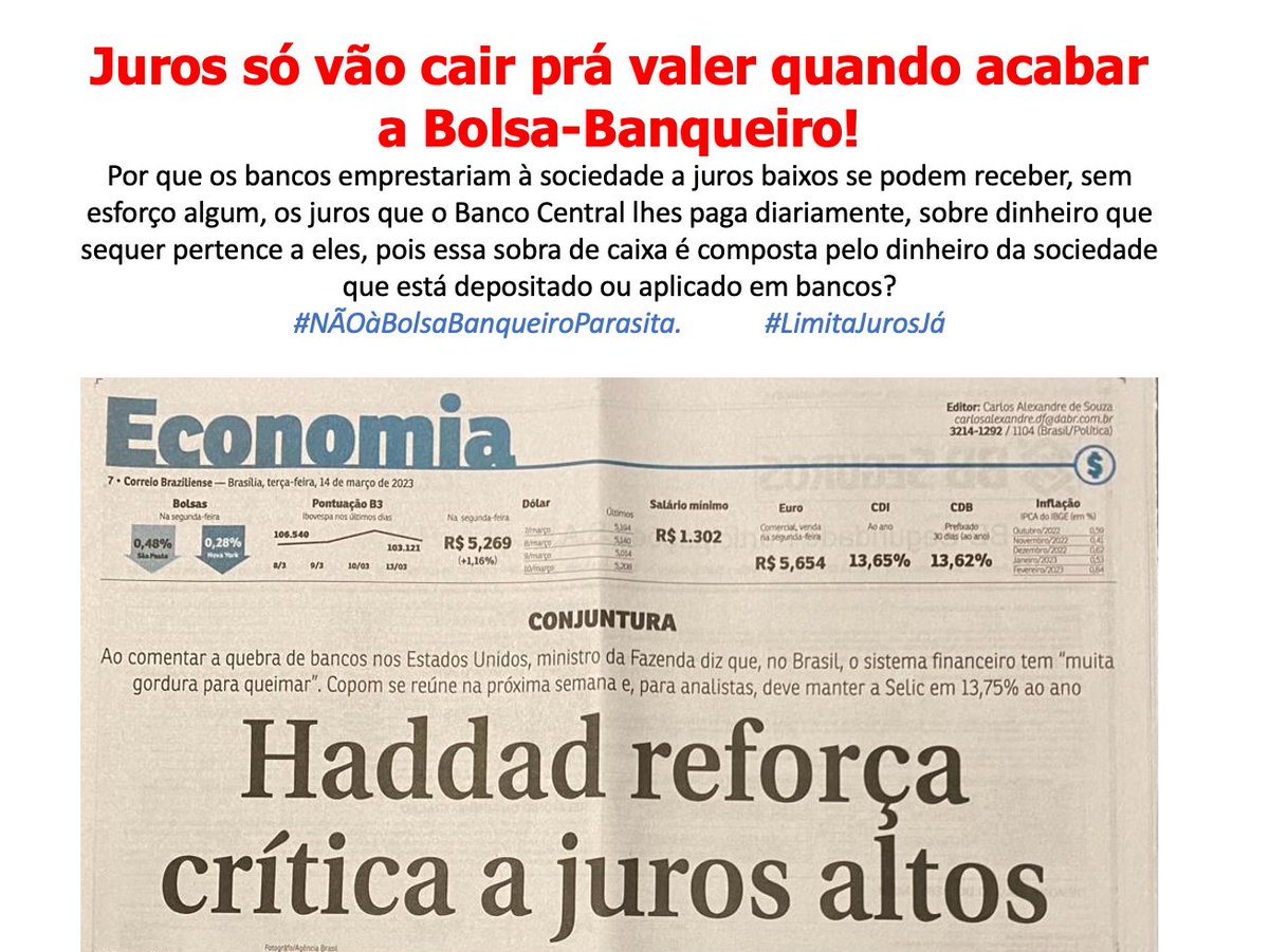 mlfattorelli's tweet photo. O BANCO CENTRAL tem funcionado como uma correia de transmissão de recursos públicos para o sistema financeiro, que bate recordes de lucros enquanto a economia patina, as empresas quebram, o povo fica desempregado e com salários baixos, e o PIB cái. Assista https://t.co/DYvmBBwM2n https://t.co/HckbSAVBnM