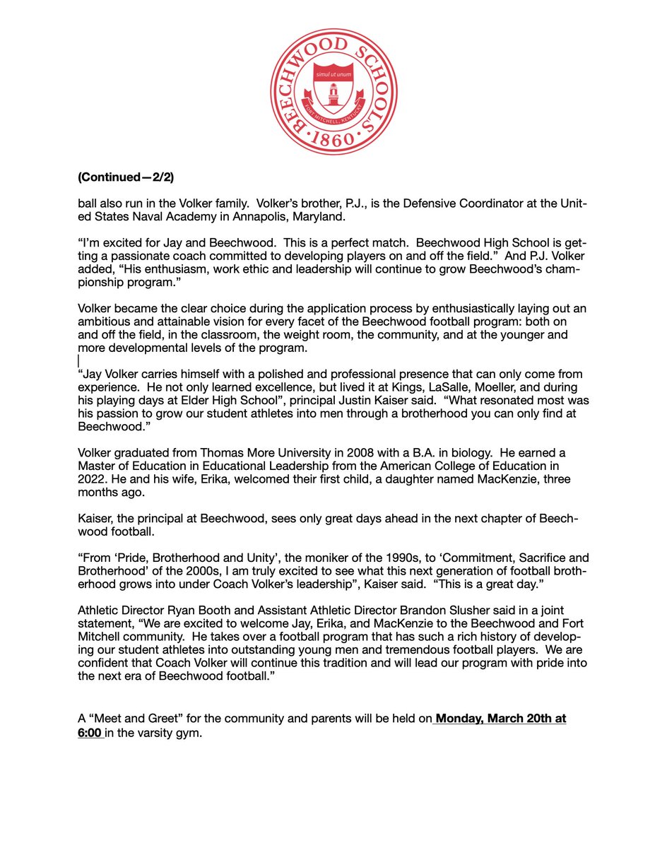 Beechwood Tigers tweet media