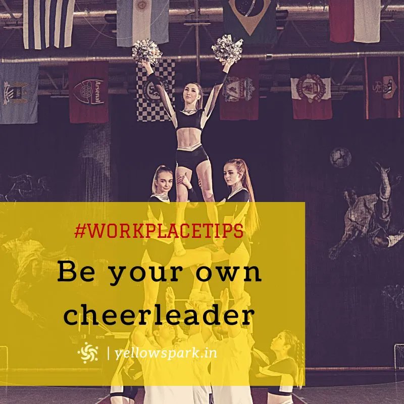 YourYellowSpark's tweet photo. Today's tip – Be your own cheerleader

We must find it in ourselves at times to pat our own back. It’s one way to look at self-motivation, wouldn’t you agree?

#HR #Leadership #TeamBuilding #Training #Coaching #Mentoring #HrHacks #Workplacetips #Tips #Workculture #Motivation https://t.co/mYLP8fTI2H