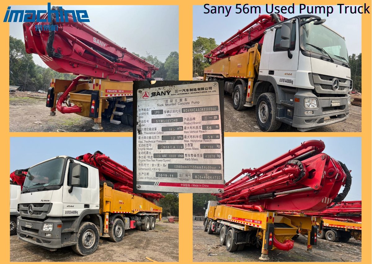 Imachinemall's tweet photo. ‼️Daily Recommendation‼️
SANY 56M Used Pump Truck
📅Year of manufacture: 2019📅
✔Support video conference to see the real-time operation of the machine, price cheap, quality great, logistics guarantee.
Wishing friends business
Website🌐https://t.co/3Pnp0VJbn1
.
#usedmachine https://t.co/aMnJBNkHiC