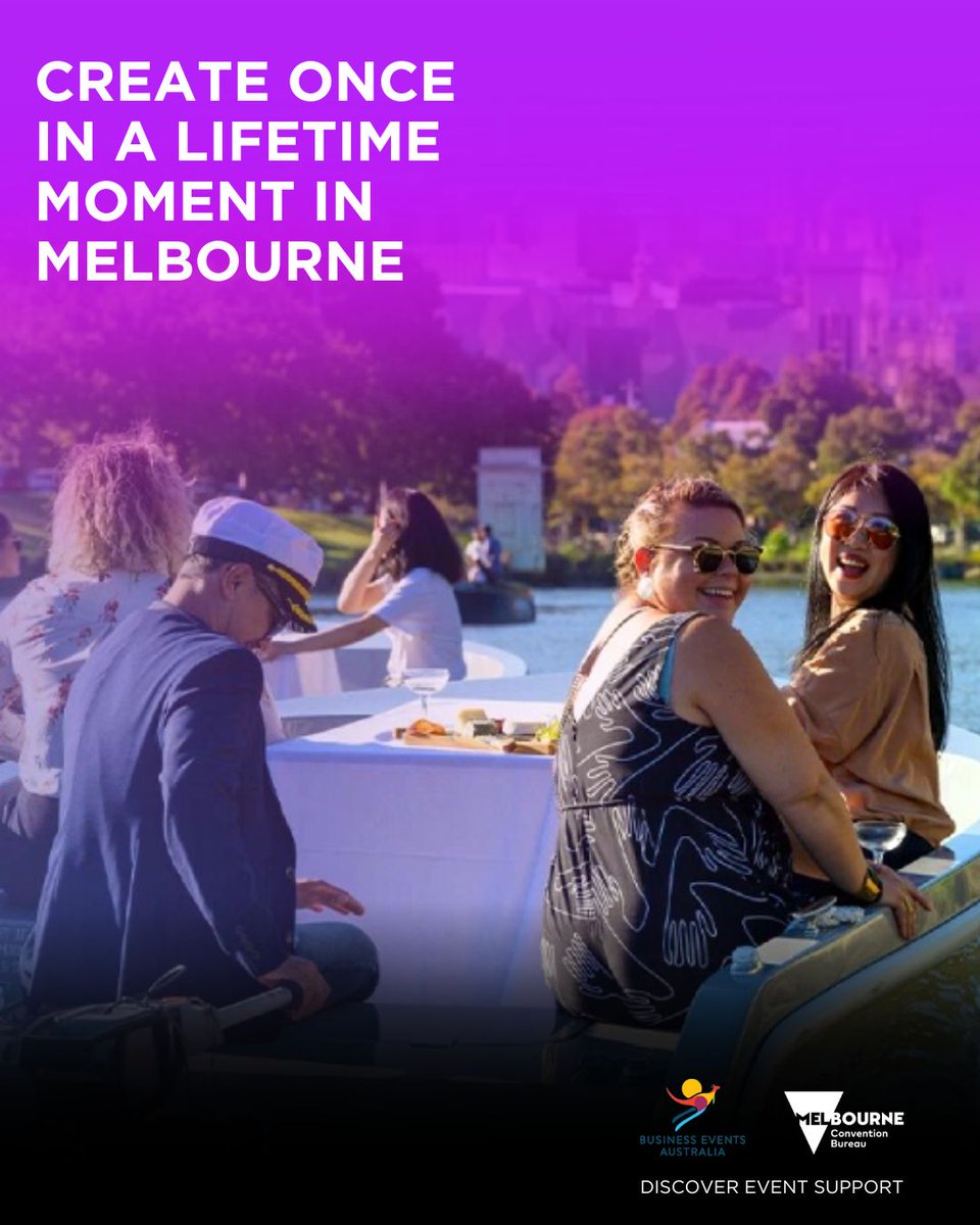 Create once in a lifetime moment in Melbourne

Discover event support and inspiration here :bit.ly/3ZH0Uoe