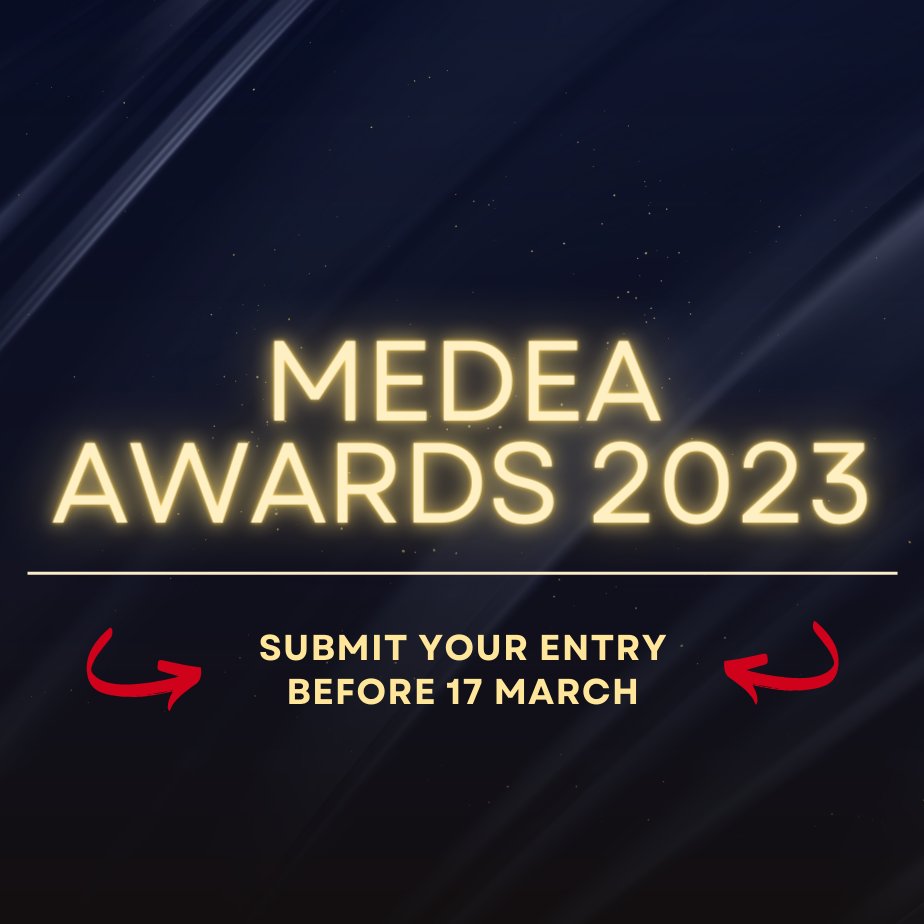 If you were thinking of submitting an entry for the 2023 #MEDEAAwards, time is almost over: ⏰tomorrow is your last chance to show us your work and have the opportunity to be a finalist! 🎬🏆 👉media-and-learning.eu/series/medea-a… (Tomorrow - midnight) #multimedia #learning #HighEd #AV