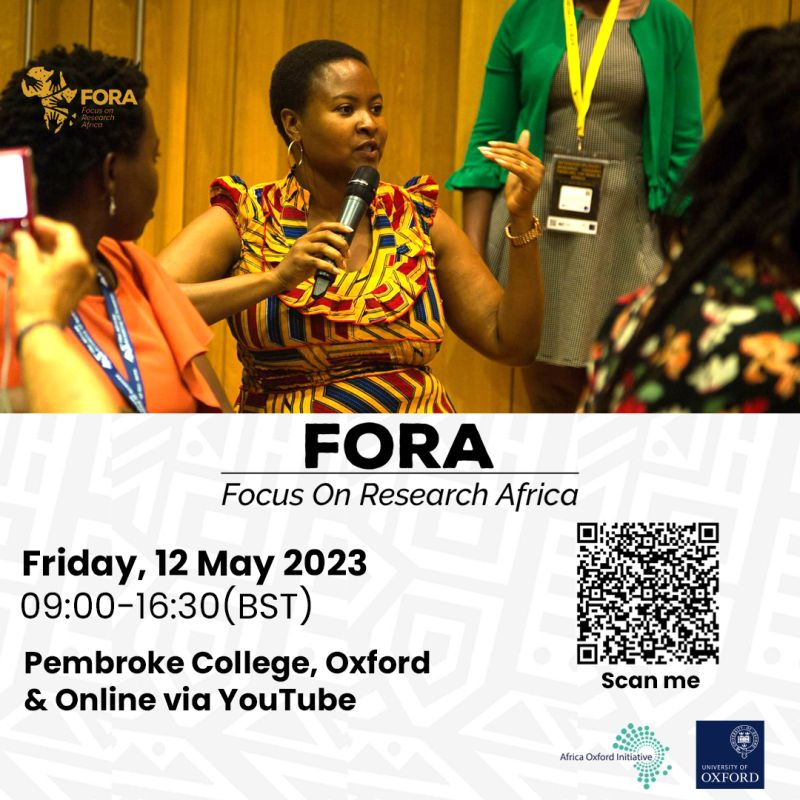 NDMOxford's tweet photo. The @Africa_Oxford is holding the 2nd edition of the Focus on Research Africa conference @PembrokeOxford @UniofOxford on 12 May 2023.
Find out more about the conference 👉 https://t.co/YAWyZjWFZK
#FORA23 #Africa #Research https://t.co/wY5bPG0OFg