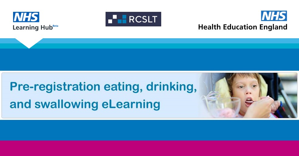 NHSE_TEL's tweet photo. To support Swallowing Awareness Day we are pleased to host new elearning for speech and language therapy students on eating, drinking and swallowing developed by @NHS_HealthEndEng and @RCSLT: https://t.co/iTAmTWus4H #SwallowAware2023 https://t.co/zEPxc8aYfQ