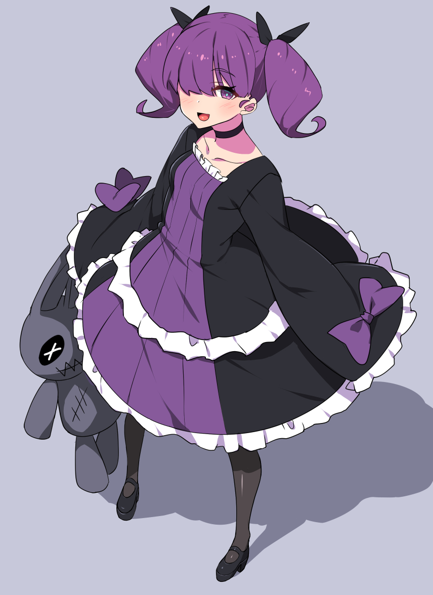 ゴスロリっぽい少女。 