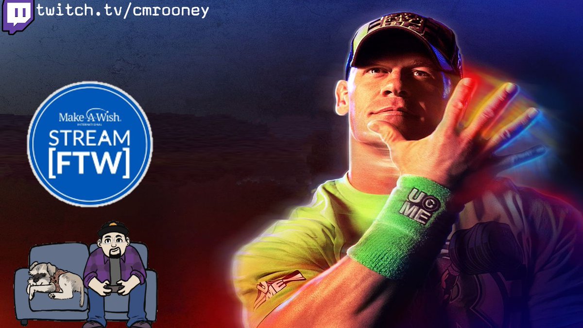 CM__Rooney's tweet photo. We're almost into Wish Month this April and I will be teaming up with @MakeAWish_ie and Wish Record Holder @JohnCena (kinda) to help raise funds all month including a 12hr Marathon Stream! Details below! #StreamFTW
https://t.co/32rR7DJLhI https://t.co/MN49n2iZzy