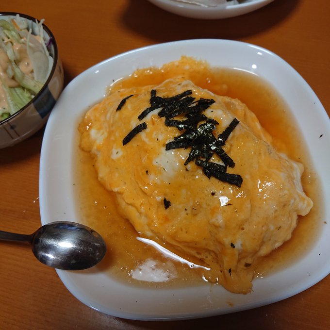 今日の夕飯は｢鹿楓堂よついろ日和｣から和風オムライス！ 