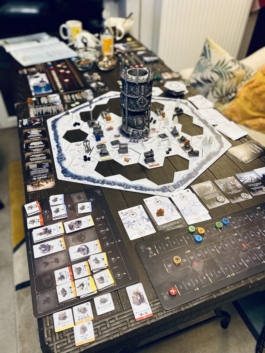 KwintaJakub's tweet photo. @11bitstudios @AMDGaming Real emotions with IRL friends. Fighting for a common goal, should we send another expedition? The storm will hit in just two turns...
Playing the Frostpunk board game is a truly #heartbit for all the comrades around the stove :) https://t.co/iwRztStJZd