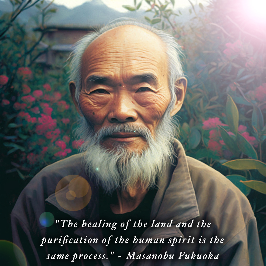 TreeDjinn's tweet image. "The healing of the land and the purification of the human spirit is the same process." ~ Masanobu Fukuoka ✨

#QuotesOfWisdom #NFT