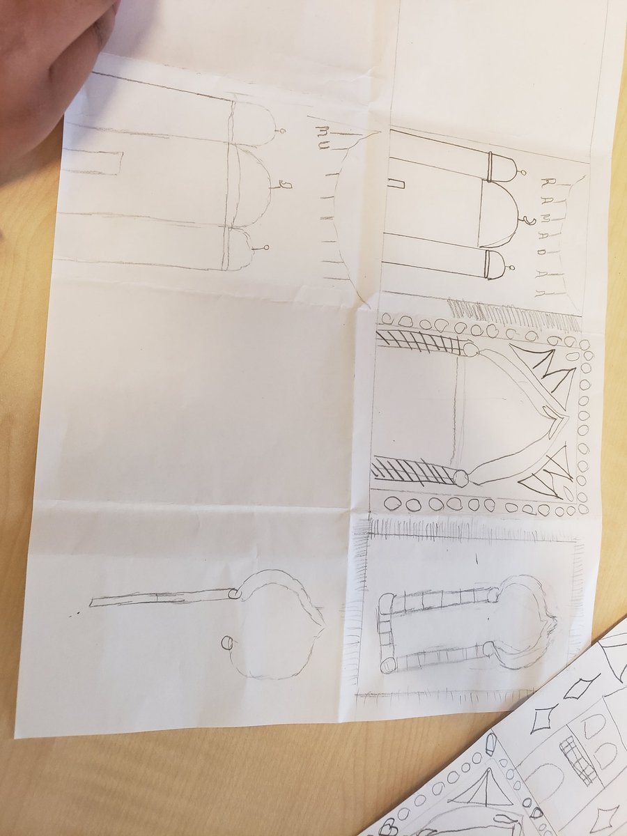 MrsRHarvey's tweet photo. Great creative work in class 12 making Islamic designs ready for Ramadan https://t.co/aZPvDF6qh4