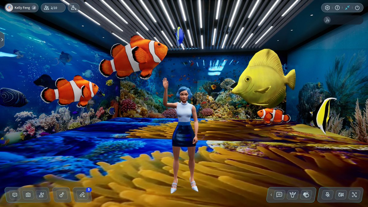51WORLD_HQ's tweet photo. Just because you said you like goldfishes. I have created a wonderland for you in 51Meet metaverse. Jump in and enjoy an immersive exploration. Space access request: please email us: pr-intl@51meet.com.
#digitaltwins #smartcity #smartfactory #smartmetro #smartpark #smartmuseum https://t.co/wy7vI6Wj4H