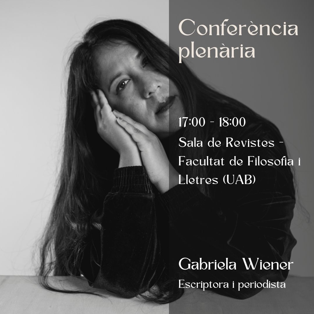 ❗️Divendres 17 de març a les 17h a la Facultat de Filosofia i Lletres de l'Àutonoma, <a href="/gabrielawiener/">Gabriela Wiener 🇵🇸</a> ens parlarà de literatura i dissidència❗️

L'activitat té lloc en el marc de La Dionisíaca, una festa de la filosofia que durarà 12 hores. ✨

Més info a: instagram.com/p/CpvWJJko7Wp/…
