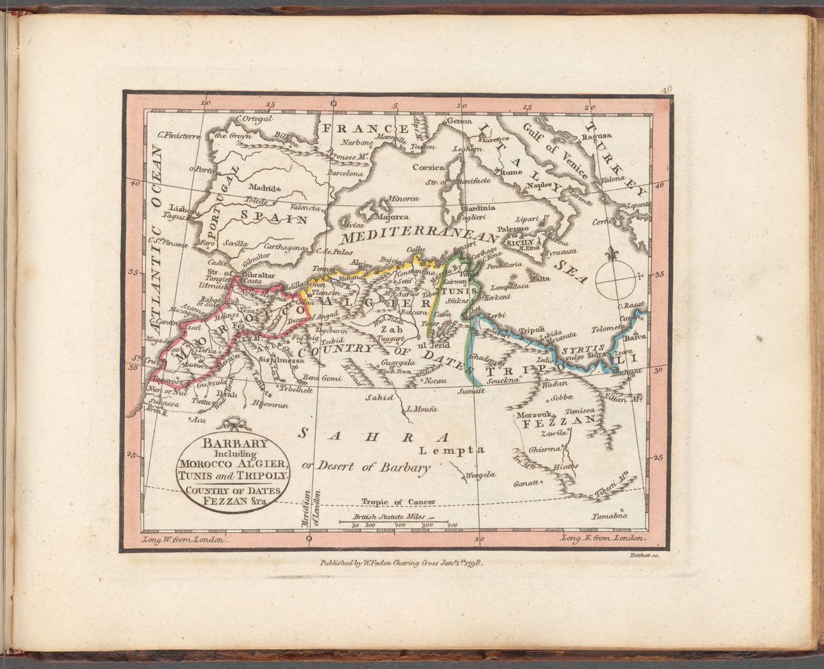 LaDjazairiya's tweet photo. Barbary including #Morocco, #Algier, #Tunis and #Tripoly
Authors: Faden, William, 1749-1836 (Cartographer)
Hatchett, J. (John) (Engraver) https://t.co/6As0W7taVJ