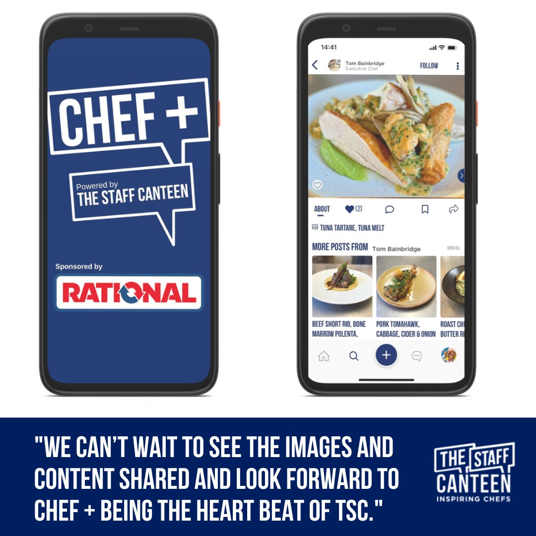 The new Staff Canteen app has landed! Chef+ in partnership with <a href="/RATIONAL_AG/">RATIONAL Japan</a>  is now in the app store. Head over to download now for free and join the UK's largest community of hospitality professionals, search for Chef Plus 
<a href="/CanteenTweets/">The Staff Canteen</a>