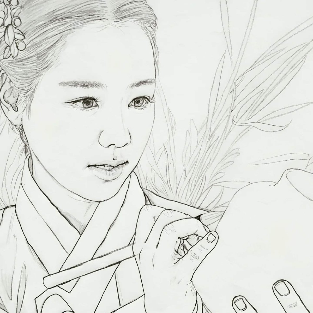 soeun0735_'s tweet photo. 🏴🏳요즘은 흑백만 보고 사는 느낌...
          연필도 붓처럼...

#박소은작가 #한국화 #채색화 #인물화 #민화 #동양화 #koreanpainting #K아트 #모노톤 https://t.co/60e09zvMPA