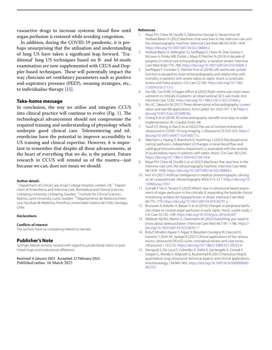 RECENT ADVANCES IN #ICU:
“Using ultrasound in ICU.”
 #FOAMcc #POCUS #CriticalCareUltrasound #AdvancedCriticalCareUltrasound #FOAMus #Echofirst #IntensiveCare #CriticalCare #EMCCM #OpenAccess 📚 bit.ly/3yIfqj7