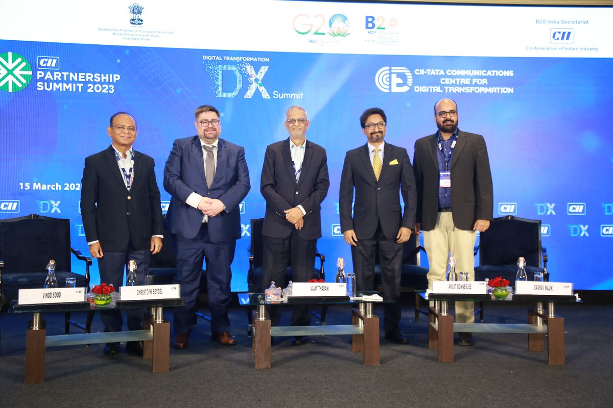 vinodsood's tweet image. Busy Wednesday, participated in two panel discussions organised by CII #PartnershipSummit2023.
"Innovate or Perish : The #Technology Leap"
"The Emerging #Technology Roadmap : Hype or Reality"
Related topics but slightly orthogonal. Enjoyed exchanging view with panelists.