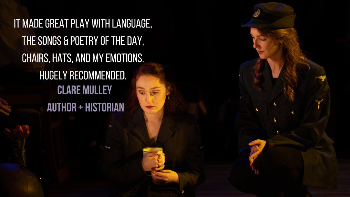 It's been great to have authors and historians come to see our show @FinestHour3945 and thanks to @claremulley for her kind words. Their Finest Hour runs until 26th March @WaterlooEast theatre. Tickets from waterlooeast.co.uk/their-finest-h… #theatre