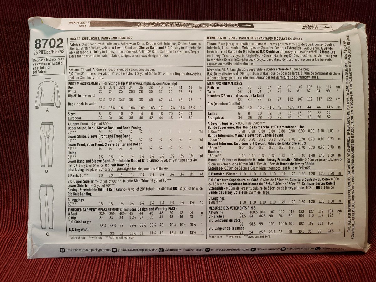 quilts_more's tweet image. Misses Knit Jacket Pants Leggings Sewing Pattern Simplicity 8702, Size 6, 8, 10, 12, 14, Workout Gear, Exercise Clothes, Comfy Clothes tuppu.net/2983f46f #Etsy #ImagineQuiltsAndMore #ComfyClothes