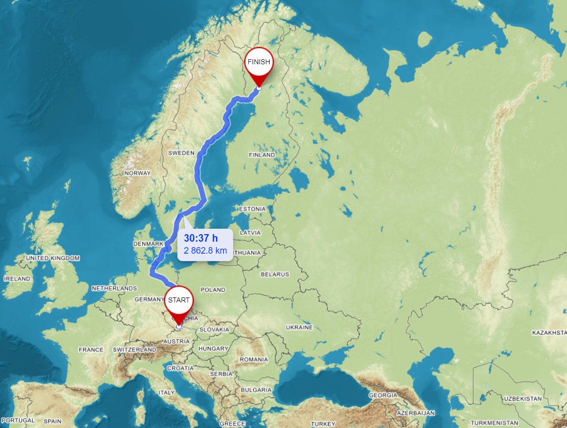 🇨🇿➡️🇫🇮 How many degrees is it in Finland right now? This was a question we regularly discussed in preparation for our trip. 🙉
🚐 Right now we're on our way to the freezing cold where we'll be studying the interspecies relationships between Finnish woodpeckers. Wish us luck! 🥶