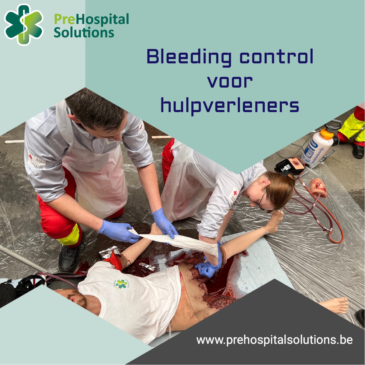 prehossolutions's tweet photo. Een sessie #bleedingcontrol voor #hulpverleners voor jouw #hulpdienst die wat verder gaat dan de klassieke cursussen? 

Geen probleem! Contacteer ons!

https://t.co/4cKfKsB5Xf

#evenementen #hulpverlening #hulpverleners #EHBO #eerstehulp #stopdebloeding https://t.co/LzlwFsXJwx