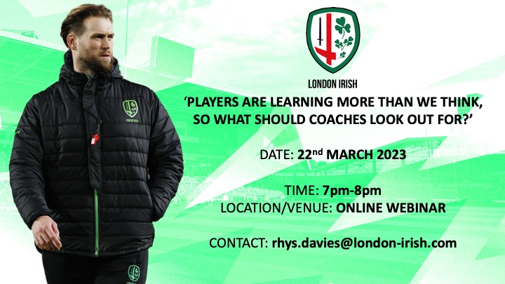 ☘️Irish Webinar next Wednesday 22nd March with <a href="/FianderMatt/">Dr Matt Fiander</a> 

If you would like to book a space please get in touch
#CPD #CoachEducation