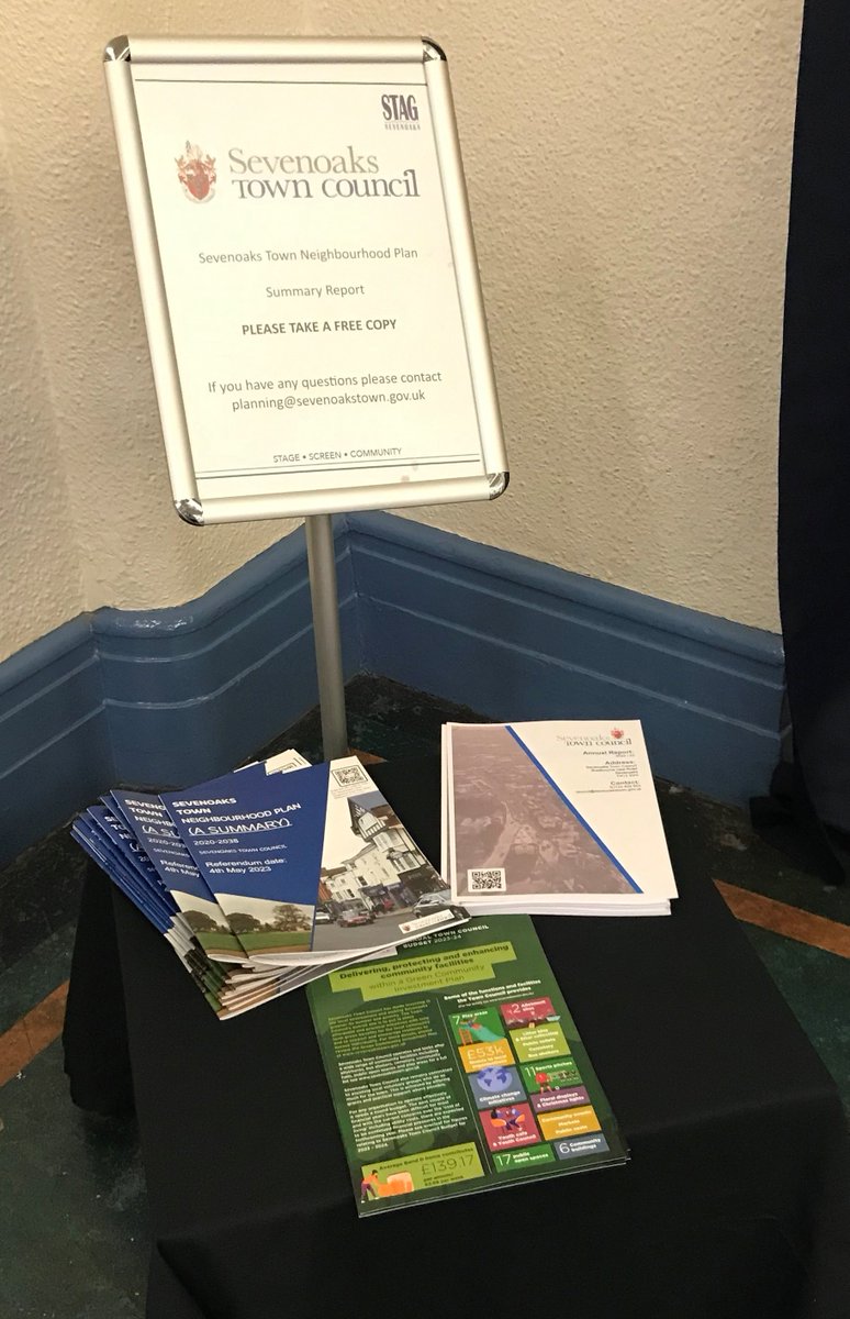 The Sevenoaks Town Neighbourhood Plan (STNP) SUMMARY REPORT is now available to pick up for free at The Stag Sevenoaks, as well as the Town Council Offices on Bradbourne Vale Road.
Prints of the full STNP document are to follow once printed.
VISIT sevenoaksndp.wordpress.com