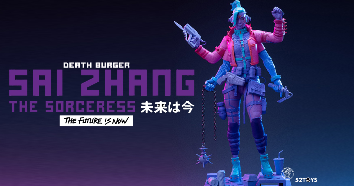 52TOYS x Death Burger Presents Sai Zhang   The Sorceress The Future is NOW  <a href="/B378Unit/">Deathburger_Unit_B378</a> <a href="/52ToysBeastBox/">52TOYS BEASTBOX</a> <a href="/52ToysCandyBox/">52TOYS CANDYBOX</a>  thetoychronicle.com/news/52toys-x-…