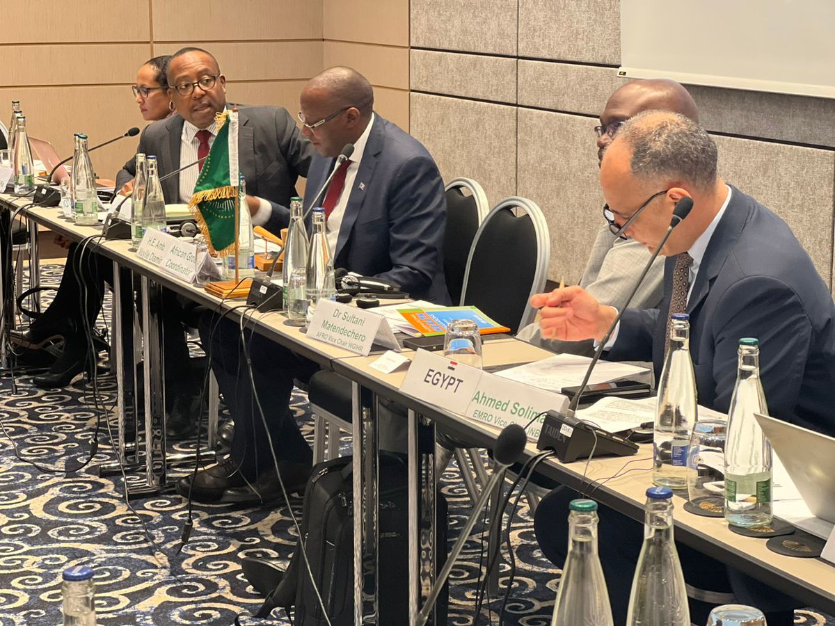 AfricaCDC's tweet photo. Ongoing diplomatic workshop organized by @AfricaCDC to prepare @_AfricanUnion member states representatives for the #INB/#WGIHR and #HLM on Pandemic Prevention Prepardness and Response negotiations.
#NewPublicHealthOrder #AfricaPrepares #HealthDiplomacy https://t.co/x0hfeOf0sX