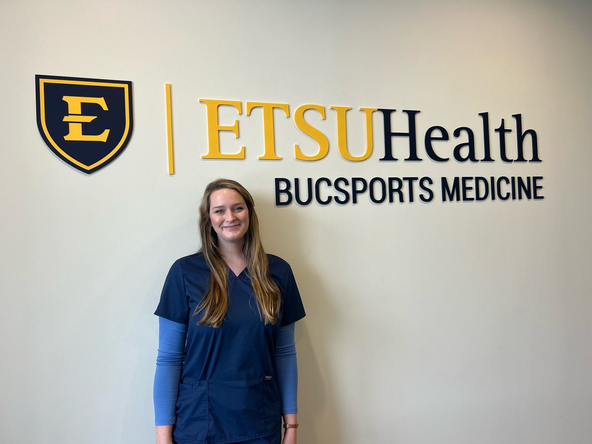 BucSportsMed's tweet photo. ⭐️Staff Spotlight⭐️ 
Our first staff spotlight is the very first face you’ll see when you enter the doors of ETSU BucSports Medicine! Annie Hopson is our receptionist and a Johnson City native. She has been a member of the BucSports team since we opened in September! https://t.co/2GUOApBCy2