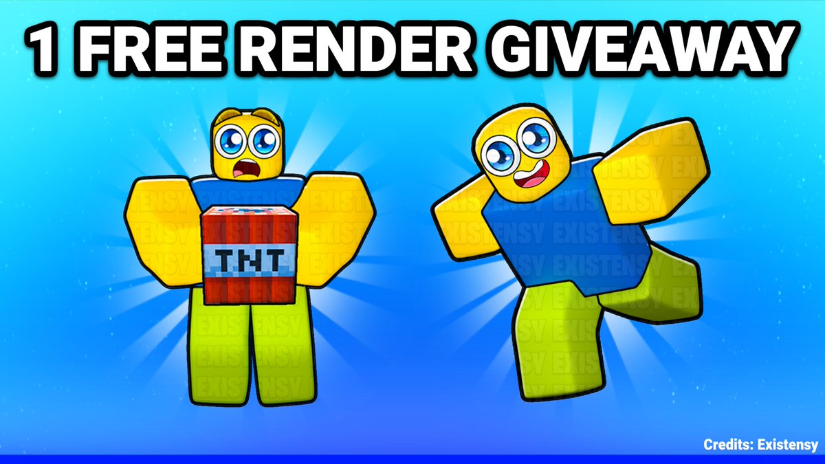 CinqDailyRTBot's tweet image. CinqDaily: RT @gfxcomet: 🎨1 FREE Cartoony GFX Render Giveaway
Steps To Enter:
1️⃣Like & Retweet.
2️⃣Comment your Roblox username and your preferred pose.
3️⃣Follow @gfxcomet.
🏷Tags: #Roblox I #RobloxDev I #RobloxIcons I #RobloxThumbnails I #RobloxAd I …