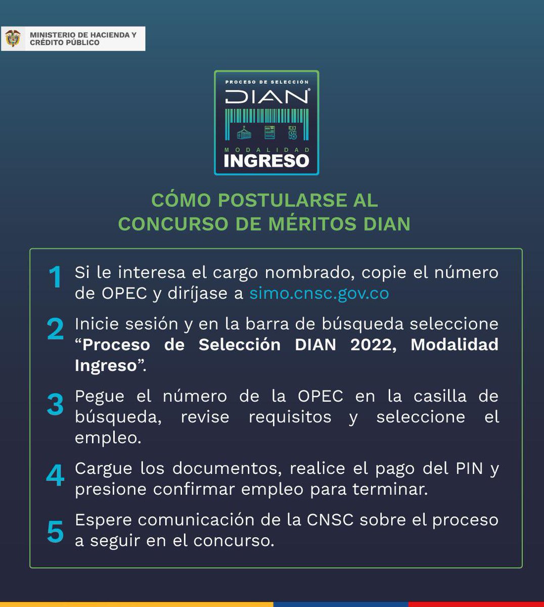 luiscrh's tweet image. La @DIANColombia busca abogados con interés en tributación internacional. No se requiere experiencia. El salario mensual es de 5 millones, pero con las prestaciones de ley y beneficios internos el ingreso mensual promedio es de 8 mill. Participe en el concurso con la OPEC 198254: