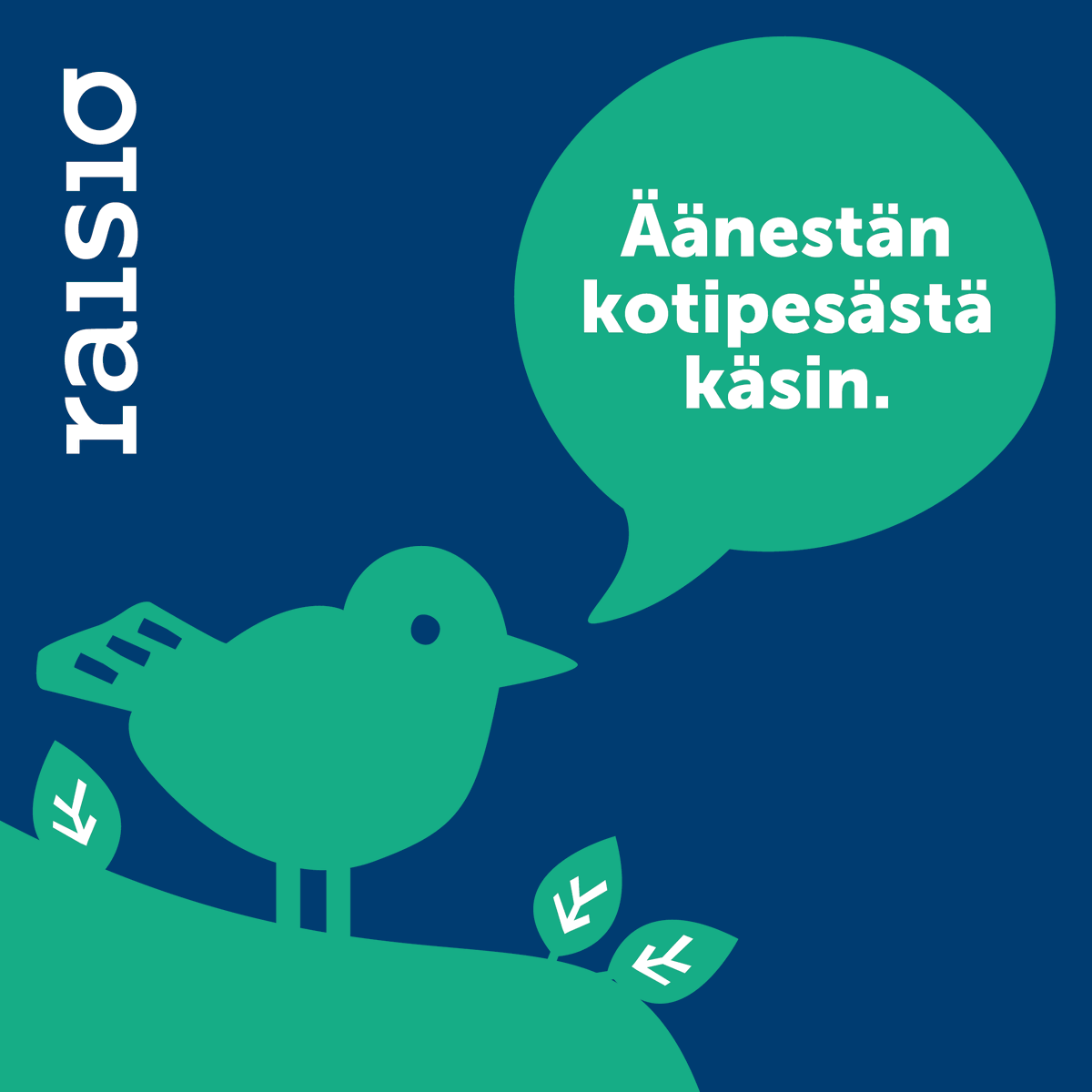 Vaalit lähestyvät ja ilmoittautuminen kotona äänestämiseen päättyy 21.3. klo 16. Lisätietoa vaaleista löydät osoitteesta raisio.fi. 

Vuonna 2023 eduskuntavaalit toimitetaan su 2.4. Kotimaan ennakkoäänestys 22.-28.3.

#raisio #vaalit #eduskuntavaalit #kotiäänestys