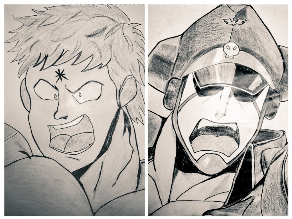 #キン肉マンアニメ化希望の方はリツイート拡散よろしくお願い致します
#イラスト練習中
#テリーマン
#ブロッケンJr
#祝キン肉マンアニメ化40周年
#テキサスブロンコ
#テリーマンのテーマ
#ベルリンの赤い雨
#ブロッケンJrのテーマ
モノトーンのコントラストが美しいです😊✨✨✨