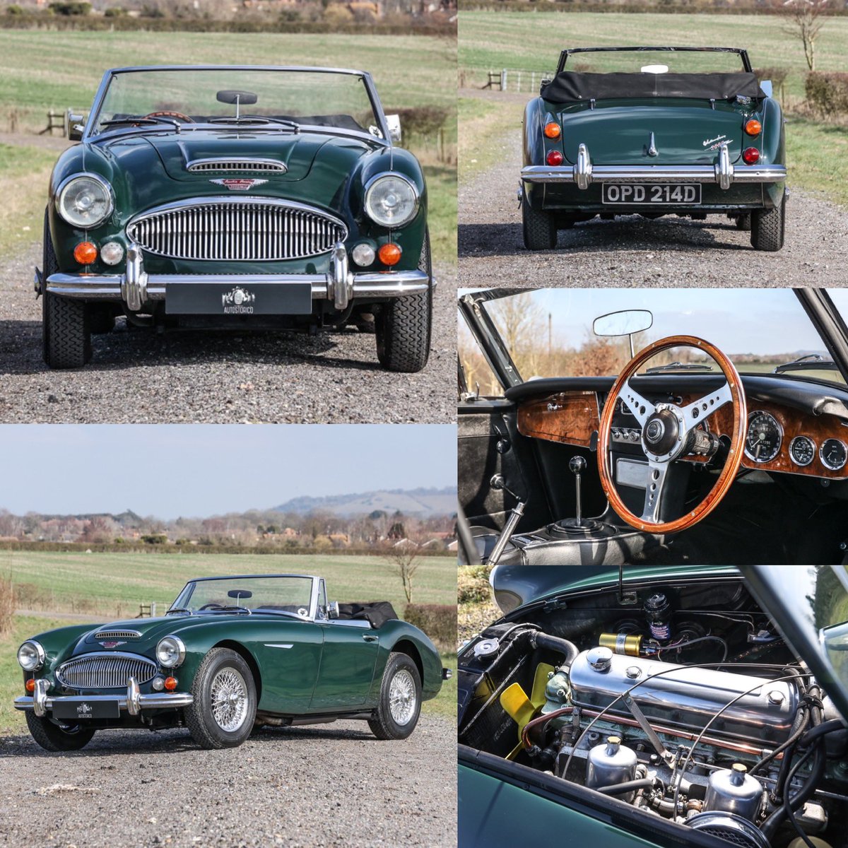 AutostoricoLtd's tweet photo. New Arrival – 1966 Austin Healey 3000 MKIII Phase II. 
 
One of the nicest Healey 3000’s that we have driven having benefited from some sympathetic upgrades. Freshly serviced and ready to be enjoyed for the season ahead.
 
Full details available on website. 
 
#austinhealey https://t.co/hunnhHJ5DL