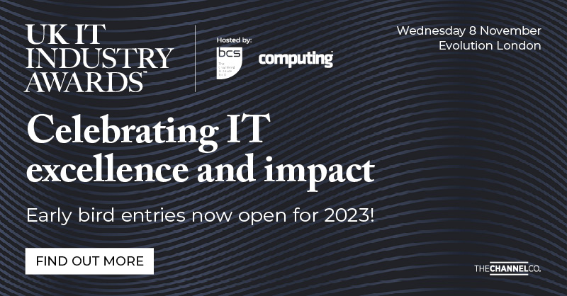 We're delighted to announce Early Bird entries are now open for #UKITAwards 2023. 

Hosted by @bcs & Computing, the awards celebrate the organisations, teams, projects, technologies and individuals shaping the future of IT. 

Find out more: …
