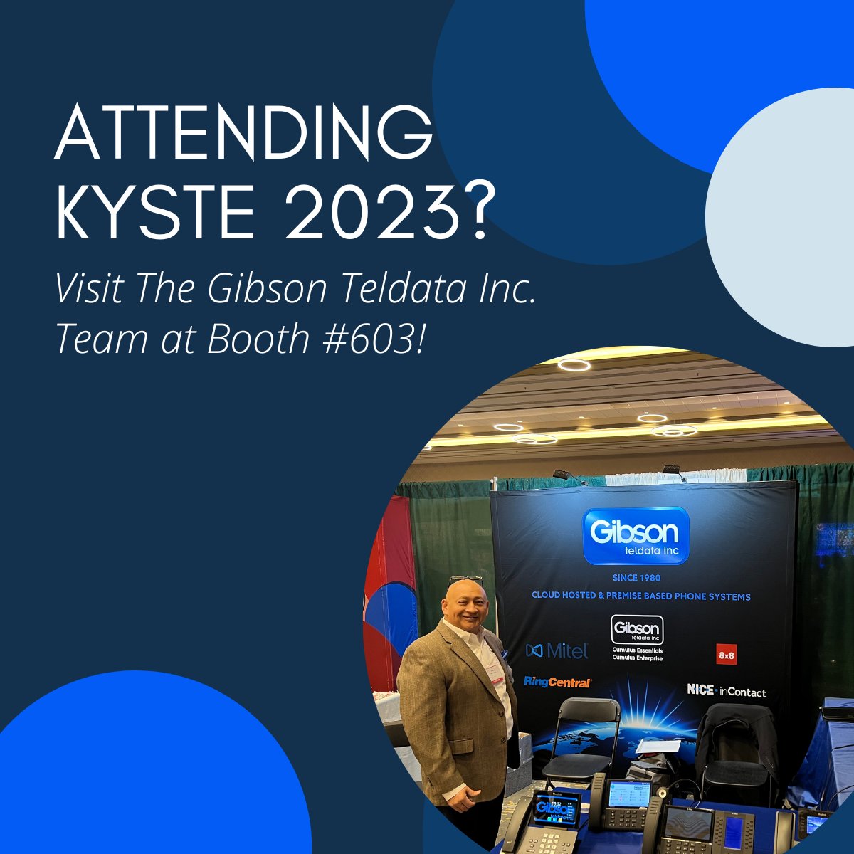 Time to put down those textbooks and take a break with Gibson Teldata at booth 603! Our team is ready to show you how our technology can help you make the grade in school communication. Stop by and say hello to Bill and Fern!  

#KySTE2023 #GibsonTeldata #SchoolTechSolutions