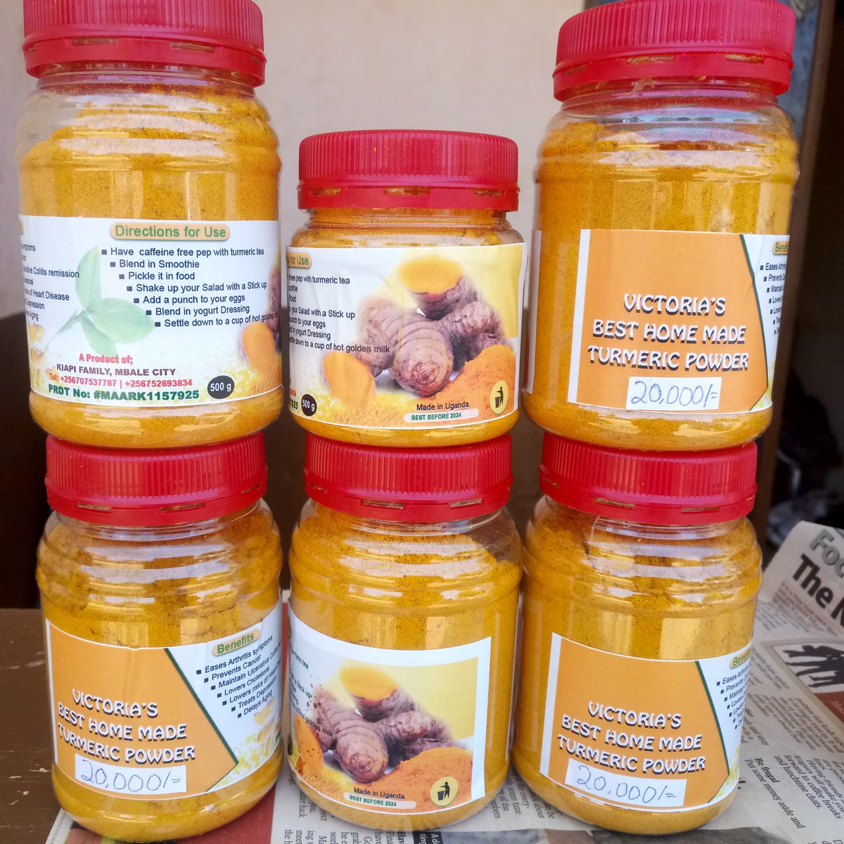 UGCommonwealth's tweet image. We produce #Kiapi family home made turmeric and avocado tea powders in Mbale city. Our trade mark is #MAARK