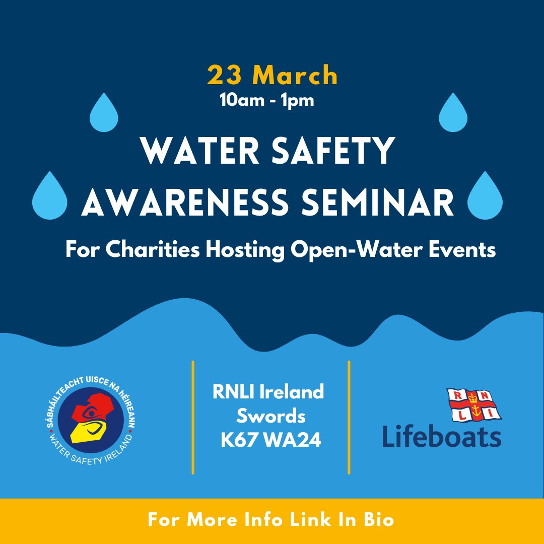 WaterSafetyIE's tweet photo. If you, your family or your friends work for or volunteer with a charity, then this seminar will help inform on the best practices for hosting and organizing charity swim events. 🏊

Sign up for this course here - https://t.co/NlVigXGomg

#watersafety #charity #drowningprevention https://t.co/z8iegoStVC