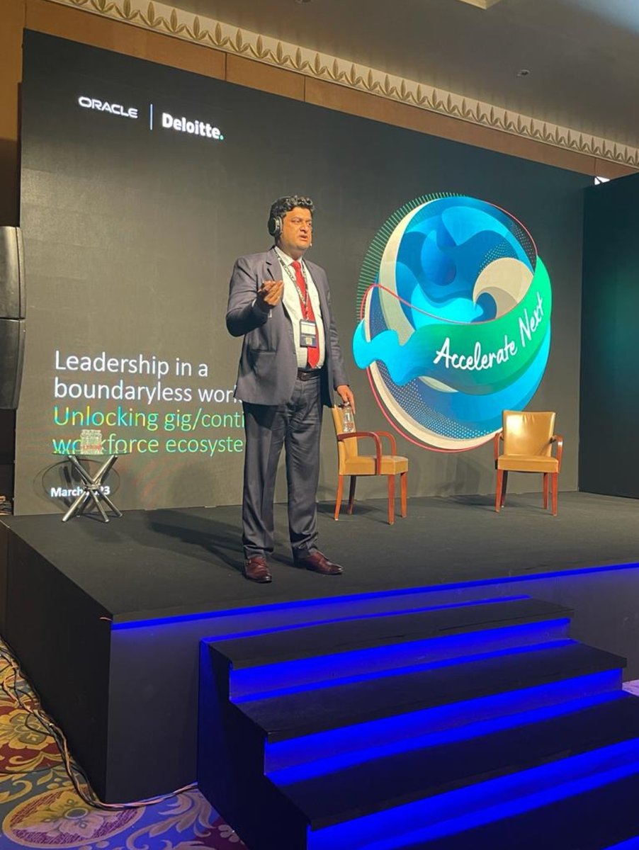 DeloitteIndia's tweet image. Saurabh Dwivedi, Partner, Consulting, Deloitte India, discussed removing traditional employment distinctions and more during his panel discussion on &quot;Human Resources track: Leadership in a boundaryless world - Unlocking gig/contingent workforce ecosystem&quot;

@Oracle 

#Oraclesummit