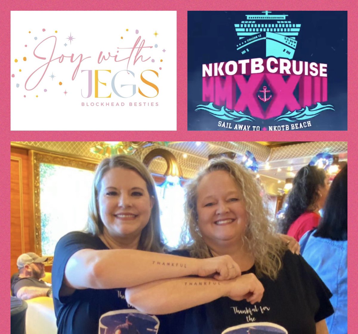 Join @thejennimurphy and I tonight for #JoyWithJEGS over on IG Live at 9pm we will be talking with besties @sarajnorth &amp; @collette0712 🛳️🎉🎉🎉🛳️