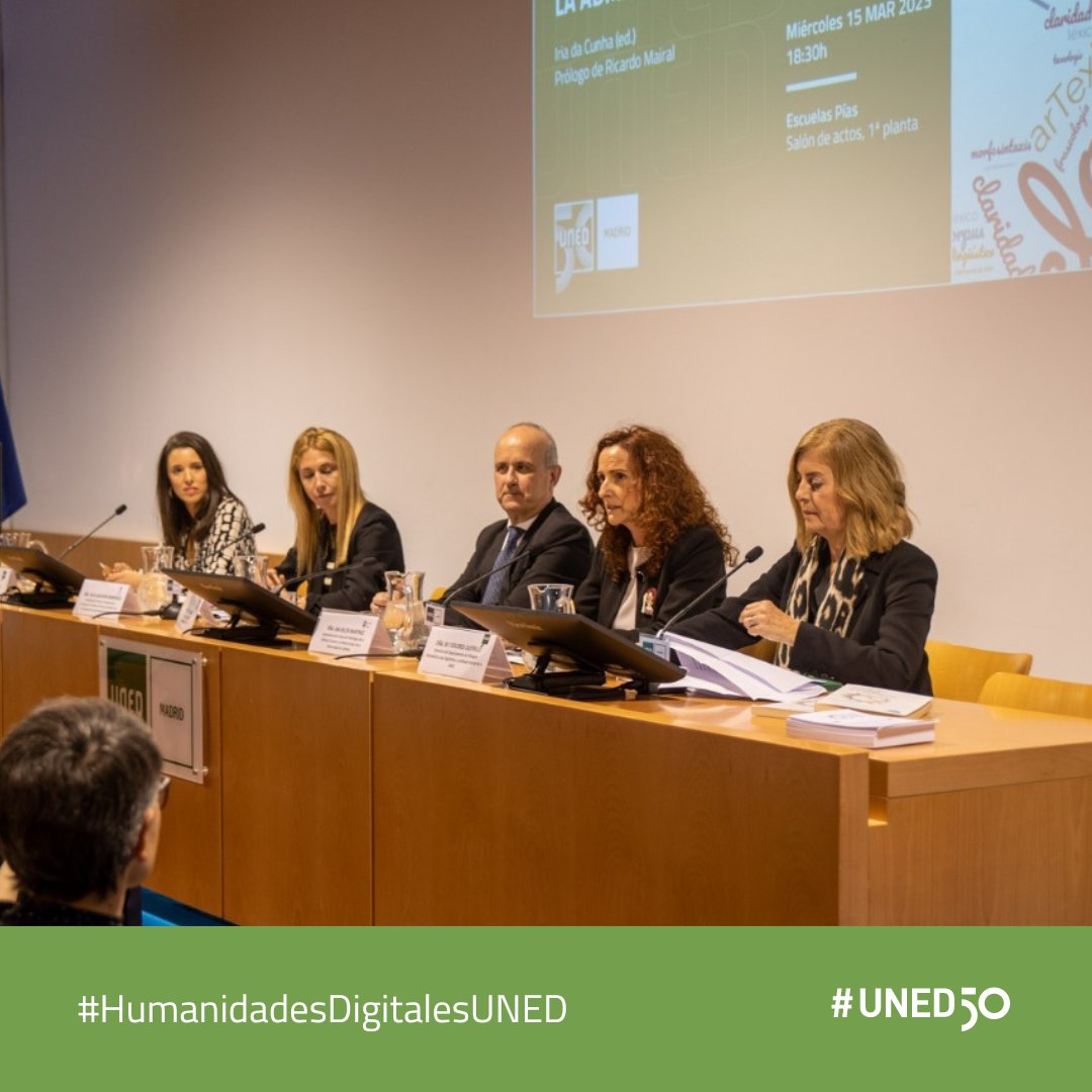 UNED's tweet photo. 🤔 ¿Qué tienen en común los términos 'Lenguaje claro', 'Tecnología' y 'Administración'? 

📖 Puedes descubrirlo en el nuevo libro de nuestra profesora Iria da Cunha, en el que se vinculan estas cuestiones con la Lingüística Computacional.

🔗 https://t.co/aKrhuhbfUb 

#UNED50 https://t.co/5zF0vKnn0k
