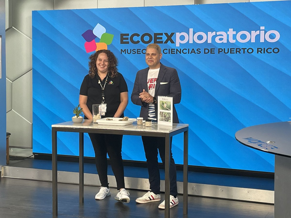 ECOEXPLORATORIO's tweet photo. Hoy en Noticentro por WAPA al Amanecer 🎥 en el segmento del #EcoExploratorio a tu Alcance 🌎 con nuestra educadora Gitza Más que presentó los suelos del Bosque Seco de #Guánica. 

#cienciadivertida #mimuseopr #ecoexploratorio #noticentro https://t.co/Lwaavb8svV