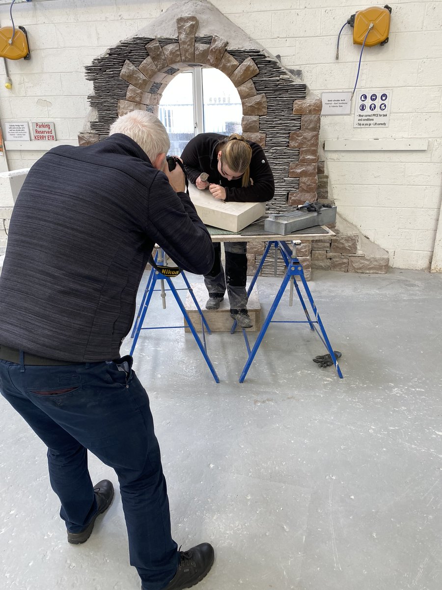 KerryETB's tweet photo. 📷 Another day another photo shoot!!
🌟 This time with Petra, a #stonecutting & #stonemasonry apprentice and one of 3000 female apprentices in Ireland.
#kerryetb #offeringchoice #education #training #kerry #EmbraceEquity #GenerationApprenticeship https://t.co/Mm7AZ5LMwY