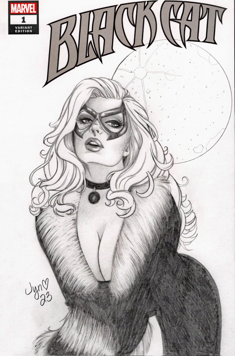 New #sketchcover added to the store! 💎🐈‍⬛

jynleonard.bigcartel.com/product/black-…

#blackcat #marvelblackcat #blackcatsketchcover #sketch #sketchcoverart #sketches #pencil #pencildrawing #comicbookartist #comicbookart #comicbooksforsale #comicart #comics #coverartist #pinup #sexy #penciler
