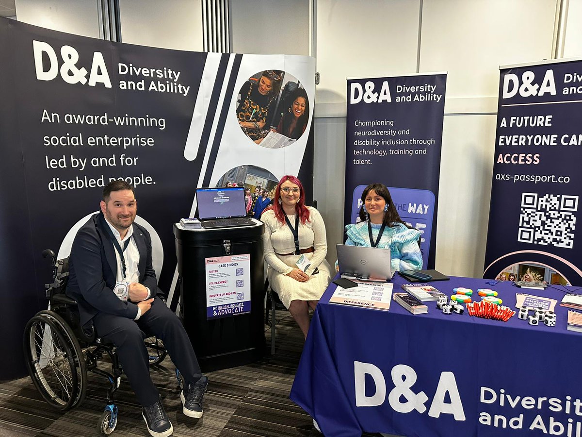 CallingAllMinds's tweet photo. Who's joining us at #NIBConference today? Come and visit the D&A team at our stand for some accessibility and inclusion tips, to find out how we could support you, or just to say hello! 👋 https://t.co/zTgTK78woj